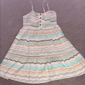 Striped Multicolor Kids Dress
